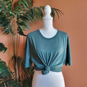 3/$25 Gildan Basic Crew Neck Tee Shirt Heather Green XL Unisex Soft